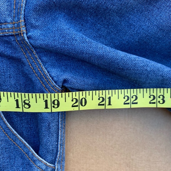 Vintage 80s jean jacket, used excellent condition, cool back embroidery - Picture 9 of 11